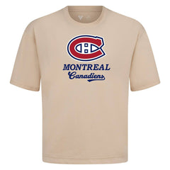 NHL Montreal Canadiens Levelwear Team Surge Luxe Signature Knit T-Shirt - Khaki