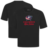 NHL Columbus Blue Jackets Levelwear Team Surge Luxe Signature Knit T-Shirt - Black