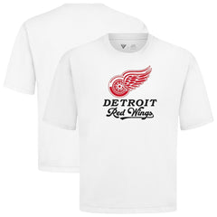 NHL Detroit Red Wings Levelwear Team Surge Luxe Signature Knit T-Shirt - White