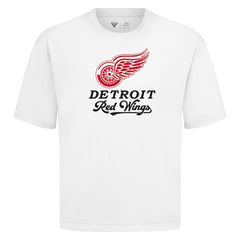 NHL Detroit Red Wings Levelwear Team Surge Luxe Signature Knit T-Shirt - White
