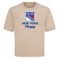 NHL New York Rangers Levelwear Team Surge Luxe Signature Knit T-Shirt - Khaki