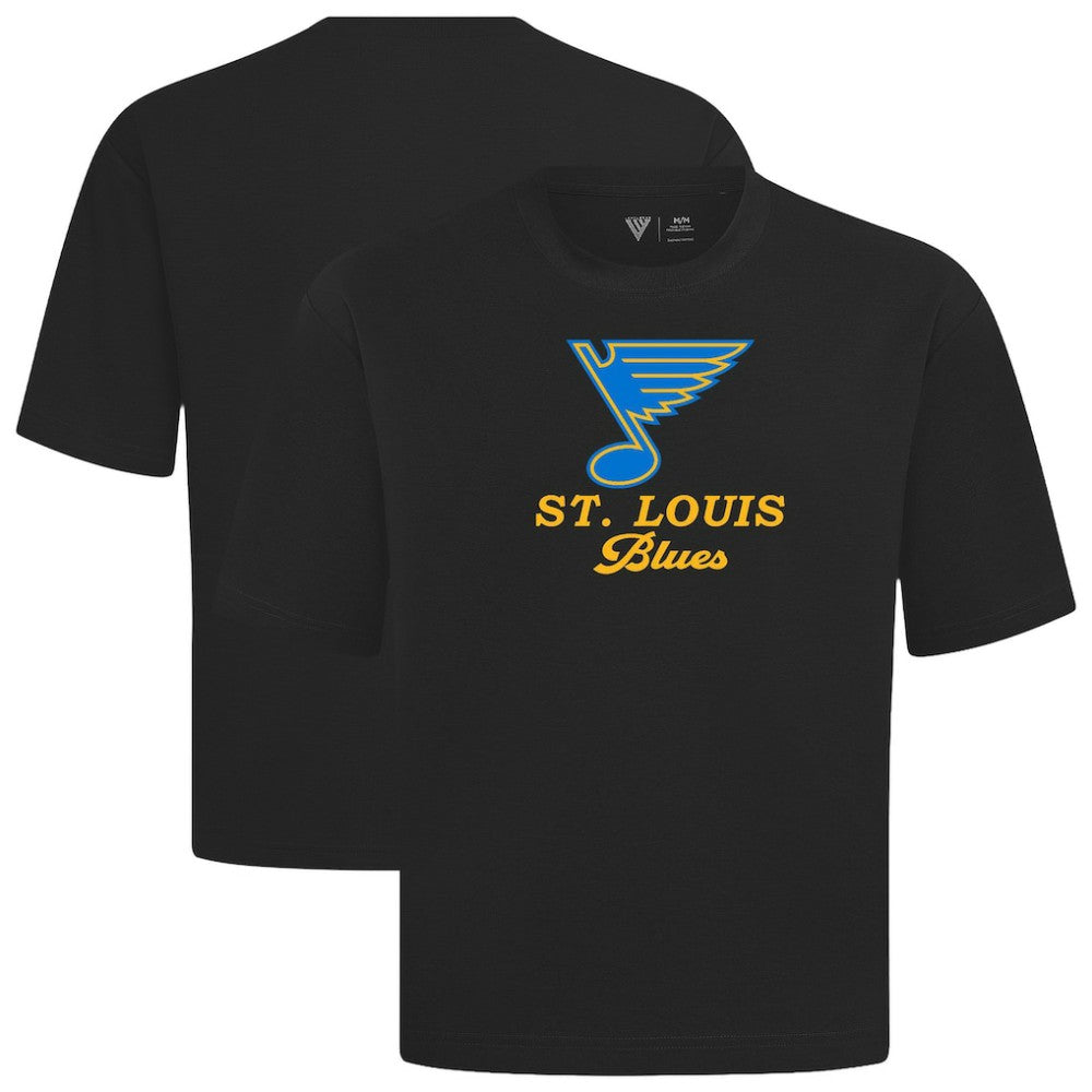 NHL St. Louis Blues Levelwear Team Surge Luxe Signature Knit T-Shirt - Black