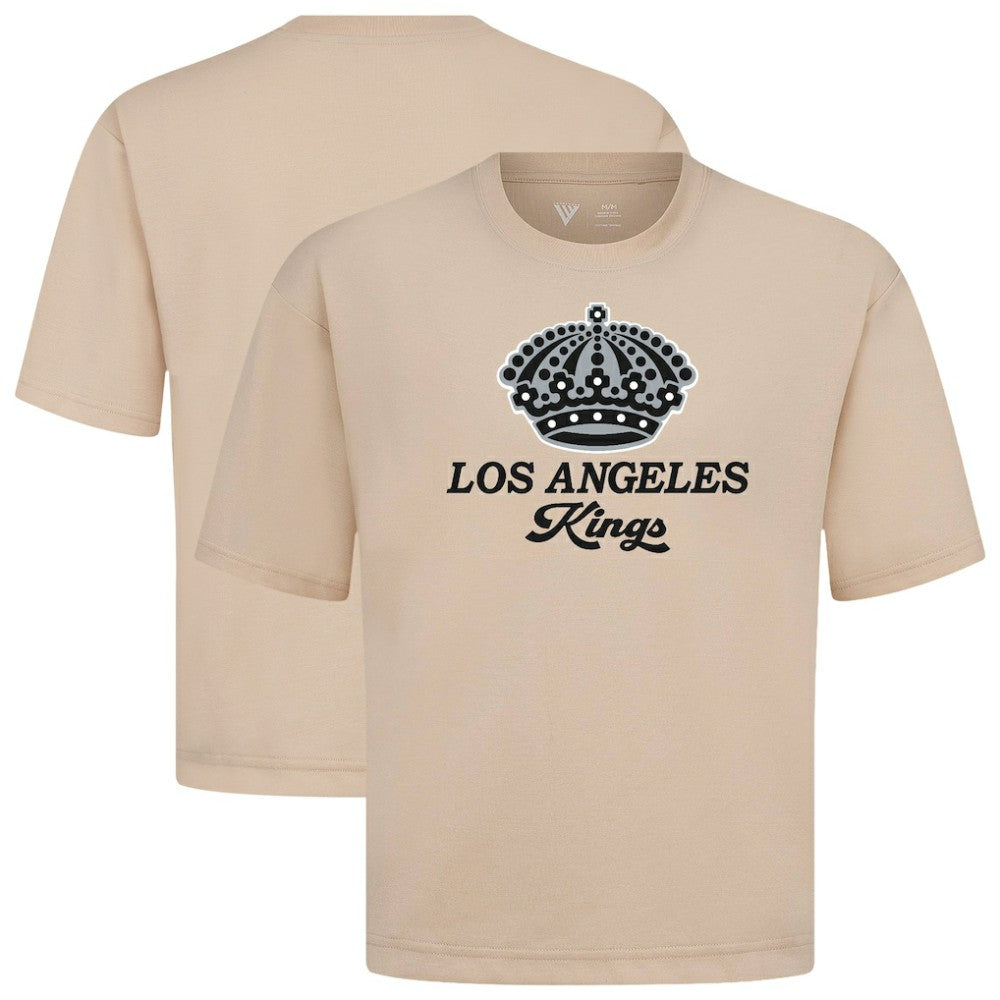 NHL Los Angeles Kings Levelwear Team Surge Luxe Signature Knit T-Shirt - Khaki