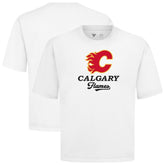 NHL Calgary Flames Levelwear Team Surge Luxe Signature Knit T-Shirt - White