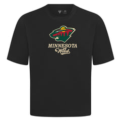 NHL Minnesota Wild Levelwear Team Surge Luxe Signature Knit T-Shirt - Black