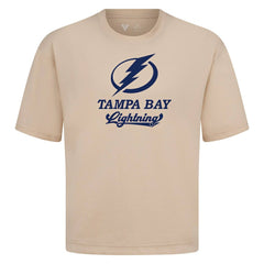 NHL Tampa Bay Lightning Levelwear Team Surge Luxe Signature Knit T-Shirt - Khaki
