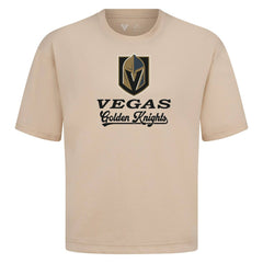 NHL Vegas Golden Knights Levelwear Team Surge Luxe Signature Knit T-Shirt - Khaki