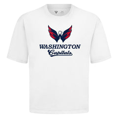 NHL Washington Capitals Levelwear Team Surge Luxe Signature Knit T-Shirt - White
