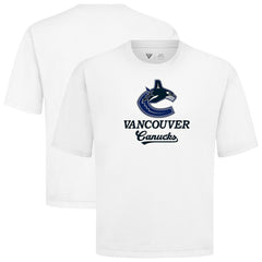 NHL Vancouver Canucks Levelwear Team Surge Luxe Signature Knit T-Shirt - White