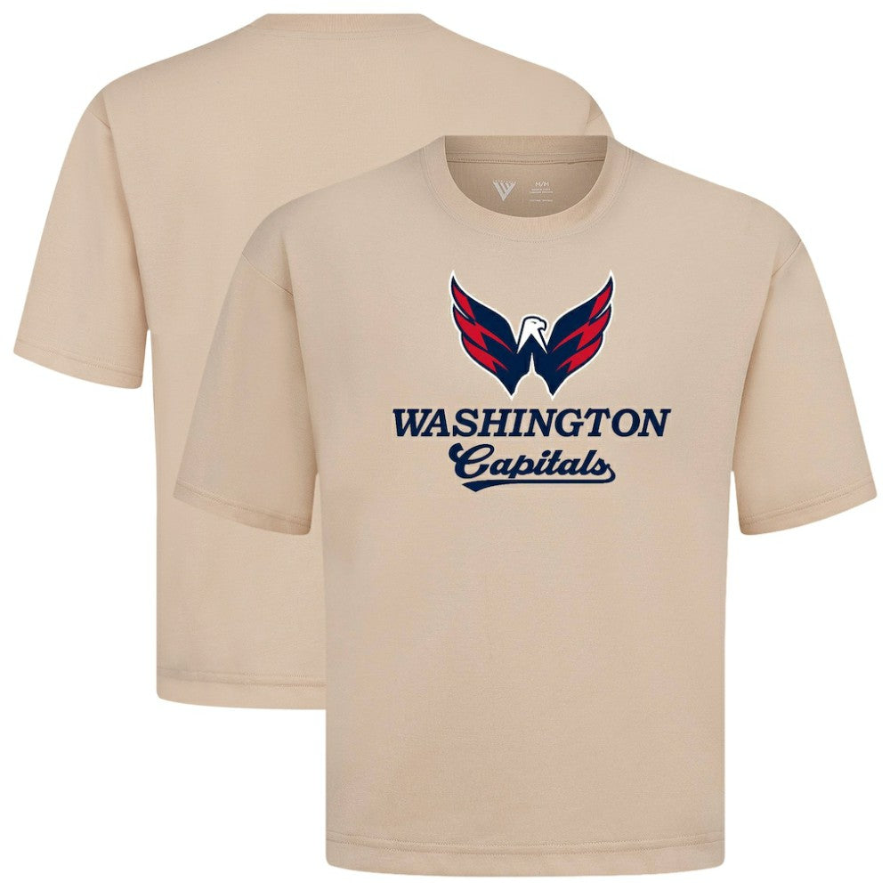 NHL Washington Capitals Levelwear Team Surge Luxe Signature Knit T-Shirt - Khaki