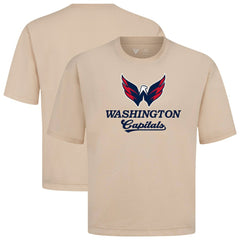 NHL Washington Capitals Levelwear Team Surge Luxe Signature Knit T-Shirt - Khaki