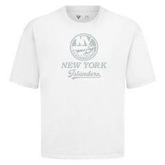 NHL New York Islanders Levelwear Shadow Surge Luxe Signature Knit T-Shirt - White