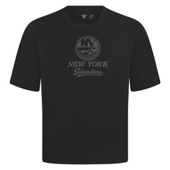 NHL New York Islanders Levelwear Shadow Surge Luxe Signature Knit T-Shirt - Black