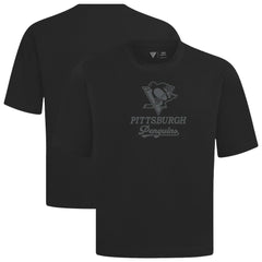 NHL Pittsburgh Penguins Levelwear Shadow Surge Luxe Signature Knit T-Shirt - Black