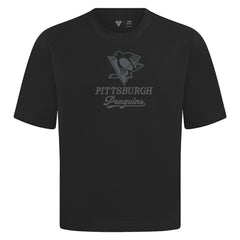 NHL Pittsburgh Penguins Levelwear Shadow Surge Luxe Signature Knit T-Shirt - Black
