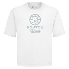 NHL Boston Bruins Levelwear Shadow Surge Luxe Signature Knit T-Shirt - White