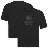 NHL Boston Bruins Levelwear Shadow Surge Luxe Signature Knit T-Shirt - Black