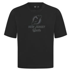 NHL New Jersey Devils Levelwear Shadow Surge Luxe Signature Knit T-Shirt - Black