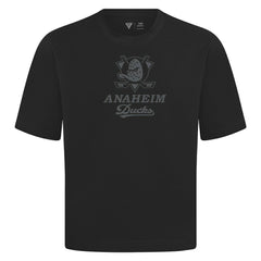 NHL Anaheim Ducks Levelwear Shadow Surge Luxe Signature Knit T-Shirt - Black