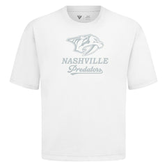 NHL Nashville Predators Levelwear Shadow Surge Luxe Signature Knit T-Shirt - White
