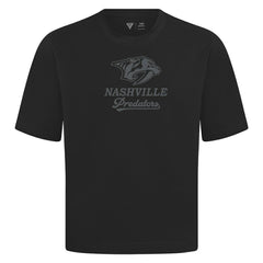 NHL Nashville Predators Levelwear Shadow Surge Luxe Signature Knit T-Shirt - Black