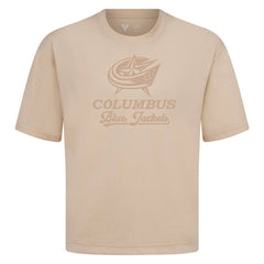 NHL Columbus Blue Jackets Levelwear Shadow Surge Luxe Signature Knit T-Shirt - Khaki