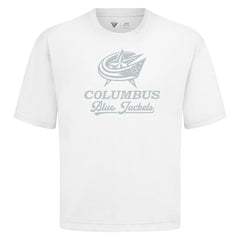 NHL Columbus Blue Jackets Levelwear Shadow Surge Luxe Signature Knit T-Shirt - White