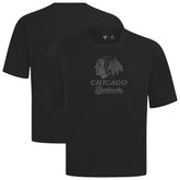 NHL Chicago Blackhawks Levelwear Shadow Surge Luxe Signature Knit T-Shirt - Black