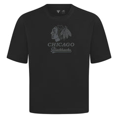 NHL Chicago Blackhawks Levelwear Shadow Surge Luxe Signature Knit T-Shirt - Black