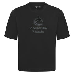 NHL Vancouver Canucks Levelwear Shadow Surge Luxe Signature Knit T-Shirt - Black