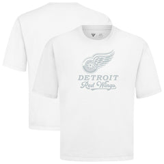 NHL Detroit Red Wings Levelwear Shadow Surge Luxe Signature Knit T-Shirt - White