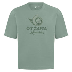 NHL Ottawa Senators Levelwear Shadow Surge Luxe Signature Knit T-Shirt - Green