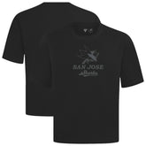 NHL San Jose Sharks Levelwear Shadow Surge Luxe Signature Knit T-Shirt - Black