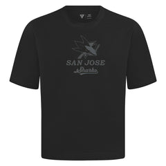 NHL San Jose Sharks Levelwear Shadow Surge Luxe Signature Knit T-Shirt - Black