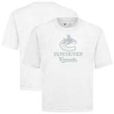 NHL Vancouver Canucks Levelwear Shadow Surge Luxe Signature Knit T-Shirt - White