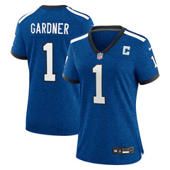 NFL Ahmad Sauce Gardner Indianapolis Colts Women's Alternate 2 Indiana Nights Game Jersey - Heather Royal