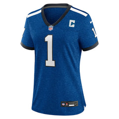 NFL Ahmad Sauce Gardner Indianapolis Colts Women's Alternate 2 Indiana Nights Game Jersey - Heather Royal