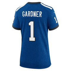 NFL Ahmad Sauce Gardner Indianapolis Colts Women's Alternate 2 Indiana Nights Game Jersey - Heather Royal