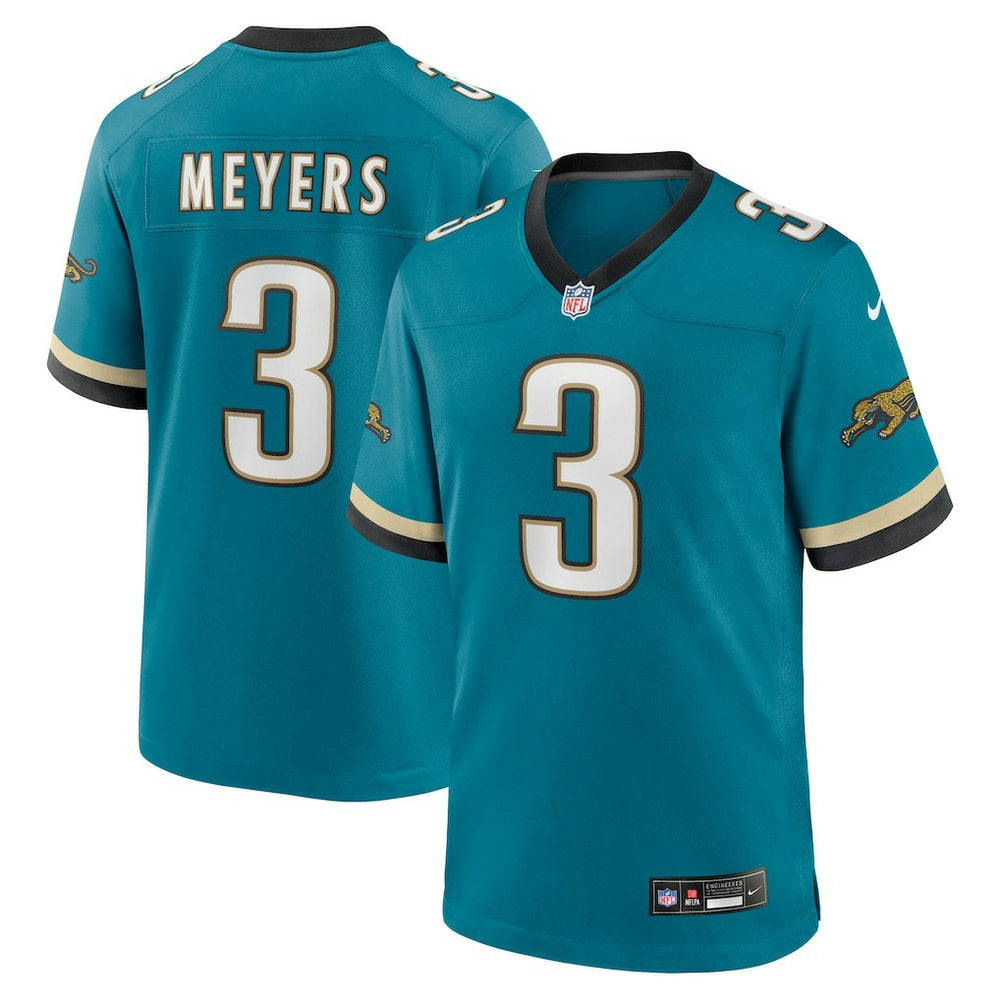 NFL Jakobi Meyers Jacksonville Jaguars Alternate 2 Prowler Throwback Game Jersey - Teal
