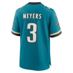 NFL Jakobi Meyers Jacksonville Jaguars Alternate 2 Prowler Throwback Game Jersey - Teal