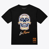 San Diego Padres Mitchell & Ness Women's Sugar Skull Boxy T-Shirt - Black T-shirts