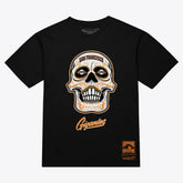 San Francisco Giants Mitchell & Ness Women's Sugar Skull Boxy T-Shirt - Black T-shirts