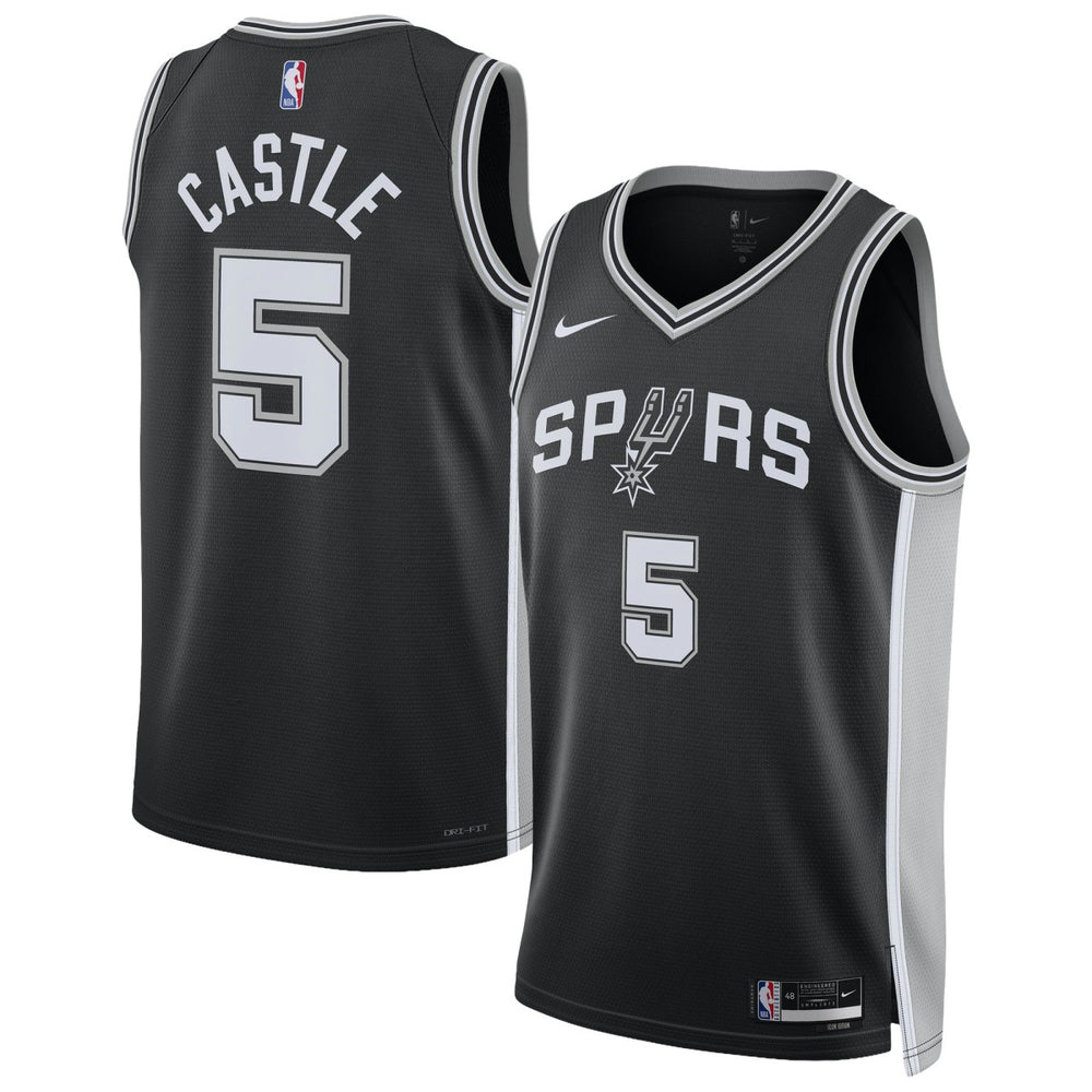 NBA Stephon Castle San Antonio Spurs Unisex Swingman Jersey - Icon Edition - Black