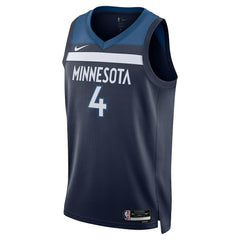 NBA Rob Dillingham Minnesota Timberwolves Unisex Swingman Jersey - Icon Edition - Navy