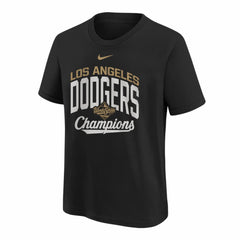 Los Angeles Dodgers Nike Youth 2026 Gold Collection Legacy Earned T-Shirt - Black T-shirts