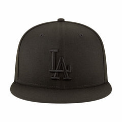 Los Angeles Dodgers New Era 2024/25 Back-to-Back Champions Circle Side Patch 9FIFTY Snapback Hat - Black Hats