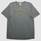 Pittsburgh Pirates Majestic 2010s T-shirt - Dark Heather Gray - XL by Fanatics Real Vintage T-shirts