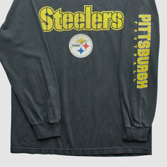 Pittsburgh Steelers NFL 2000s Long Sleeve T-shirt Black Vintage