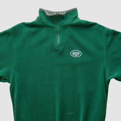 New York Jets Majestic 2000s 1/4 Zip Sweatshirt Green Vintage