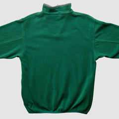 New York Jets Majestic 2000s 1/4 Zip Sweatshirt Green Vintage